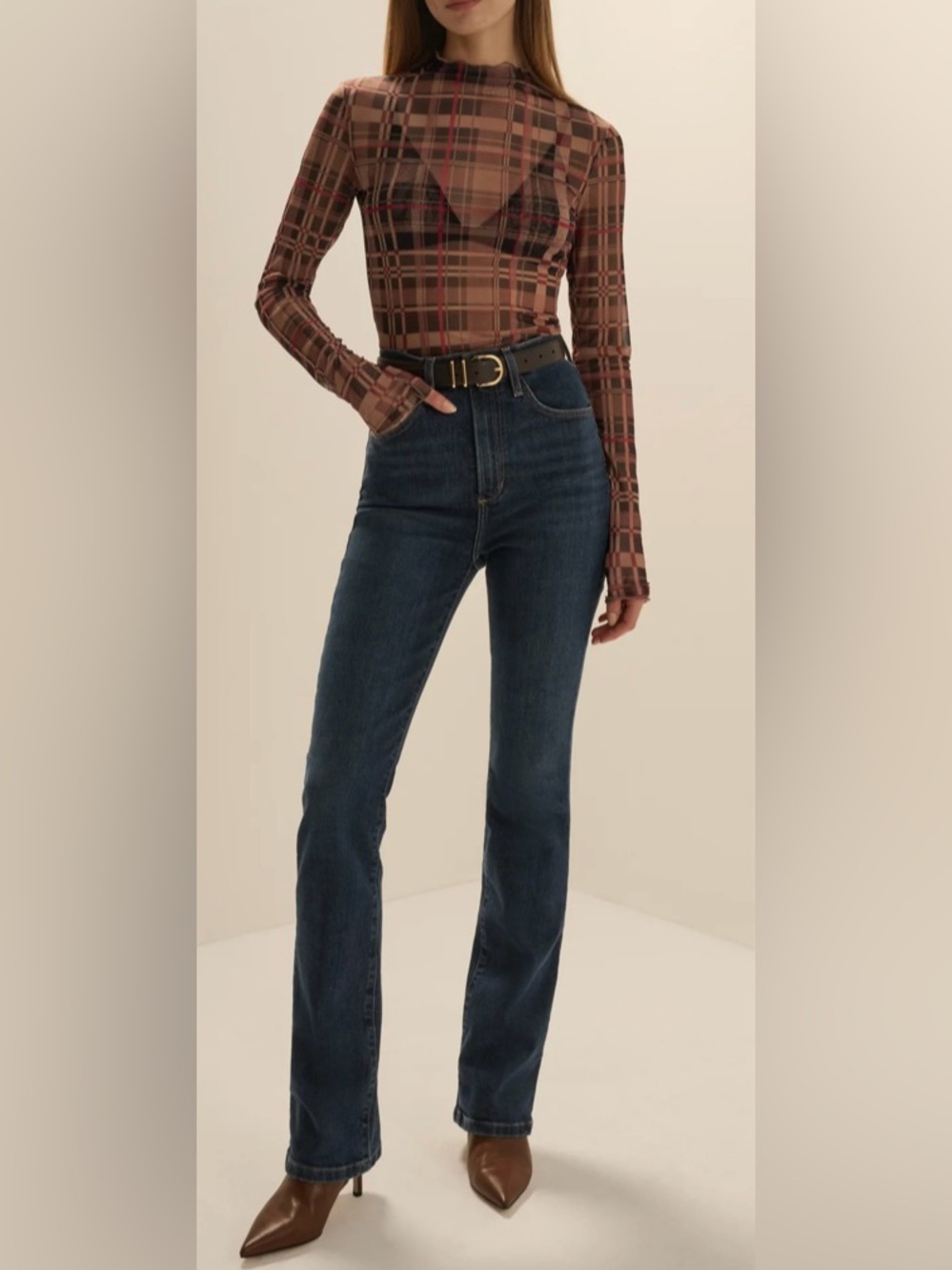 Favorite Daughter The Valentina Boot Jeans Ludlow Super High Rise Bootcut 30 NWT